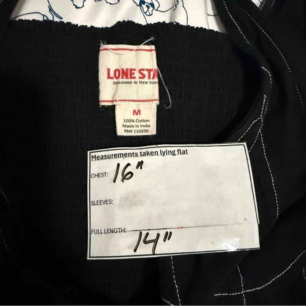 LONE STAR Contrast Stitch Corset Style Bustier Crop Top Medium - Picture 6 of 6